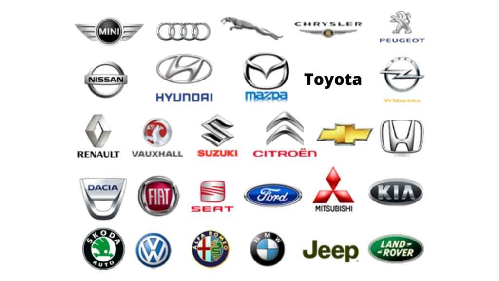All the car brands we do car keys for